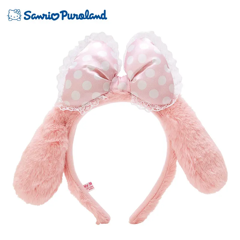 New Japan Sanrio Ears Headband Hair Band Hello Kitty Cinnamoroll Melody Kuromi Cartoon Kawaii Anime Plush Toy for Girl