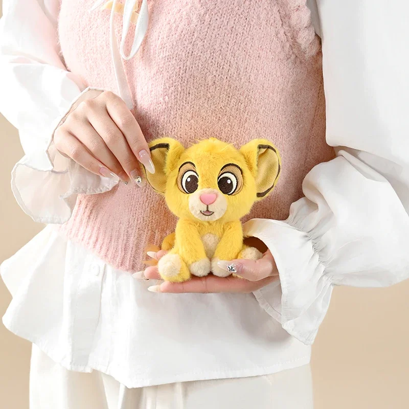 11 cm roi Lion Simba mignon bébé Lion jouets en peluche petit pendentif en peluche poupée sac à dos pendentif enfants en peluche jouet cadeau d'anniversaire