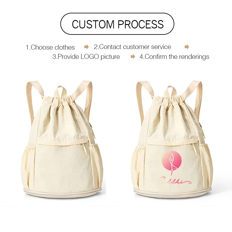 Custom logo basketball Backpack Large Capacity Travel Bag print text outdoor hiking backpack dance Bag Lightweight yoga bag DIY