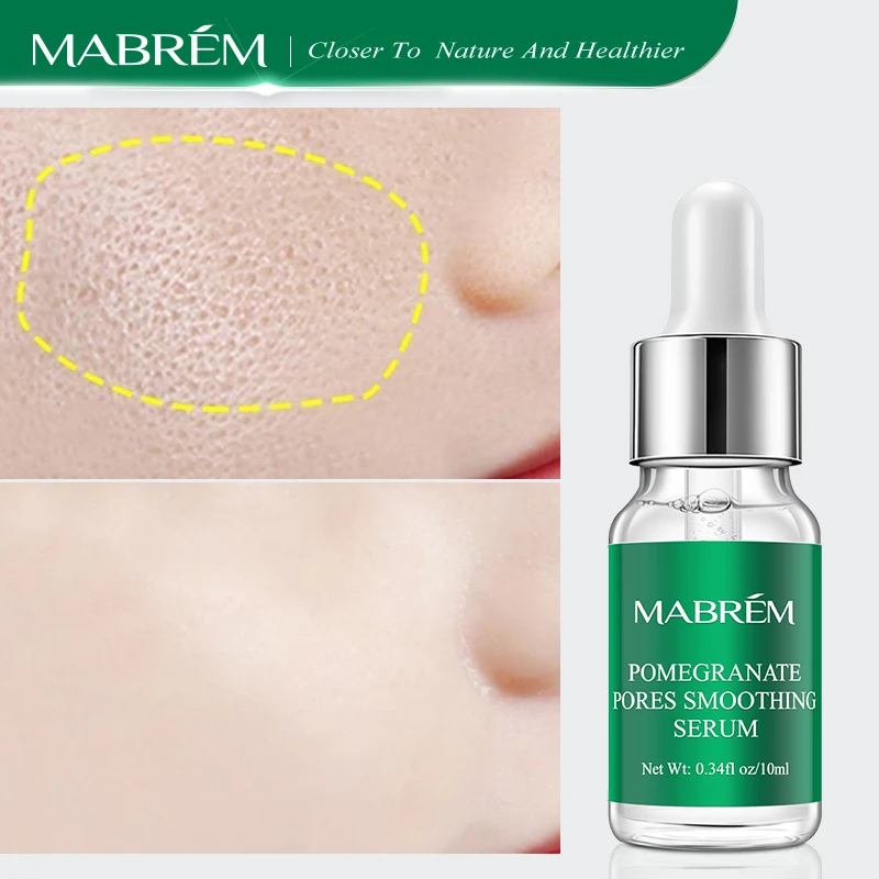 MABREM Pomegranate Pore Serum Shrink Pore Moisturizing Whitening Spot Removal Acne Anti-aging 2pcs Skin Repair Serum Facial Care