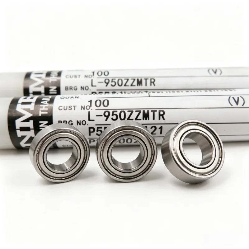 50pcs Minebea NMB L-950ZZ Miniature Deep Groove Ball Bearings 5x9x3mm MR95ZZ Bearings Set Original Equipment Manufacturer