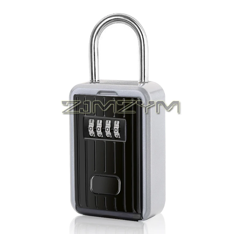 senha chave cofre portable lock box grande capacidade tipo de gancho inteligente ao ar livre tampa impermeavel 01