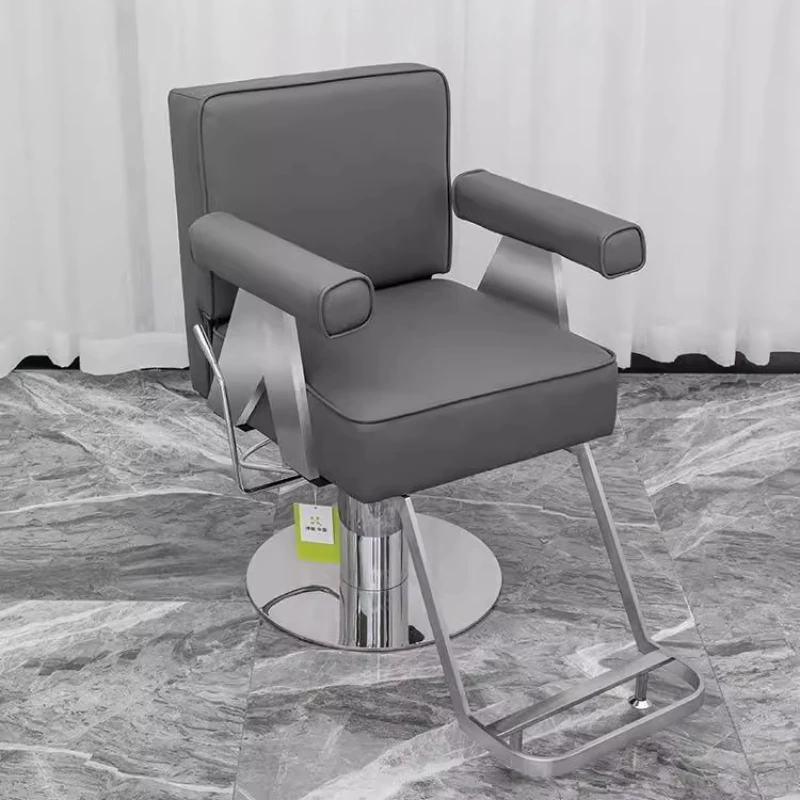 

Ergonomic Adjustable Economic Minimalism Design Light Luxury Barber Chair High-quality Single Poltrona Parrucchiere Salon Decor