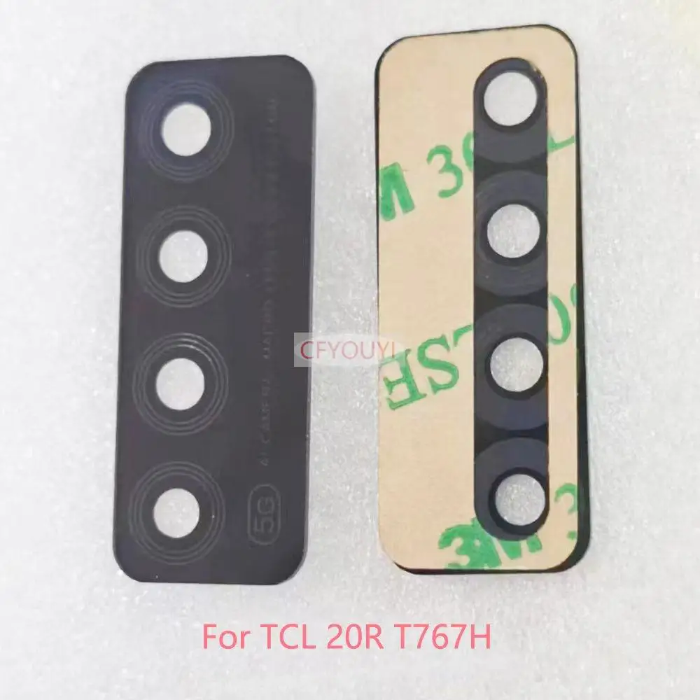 

1PCS/LOT For TCL 20XE 5087 / 20R T767H Back Rear Camera Lens with sticker Replacement Parts