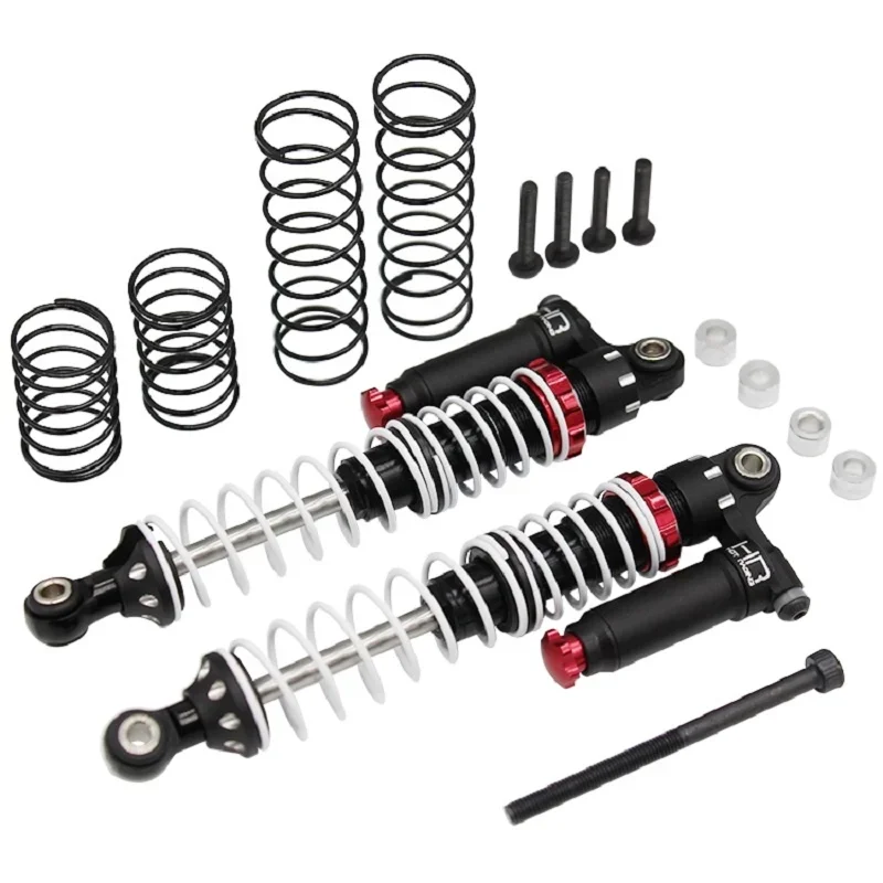 HR 부품 금속 음압 이중 섹션 유압 완충기, 1/10 RC 모델 자동차 크롤러 액세서리, 90mm