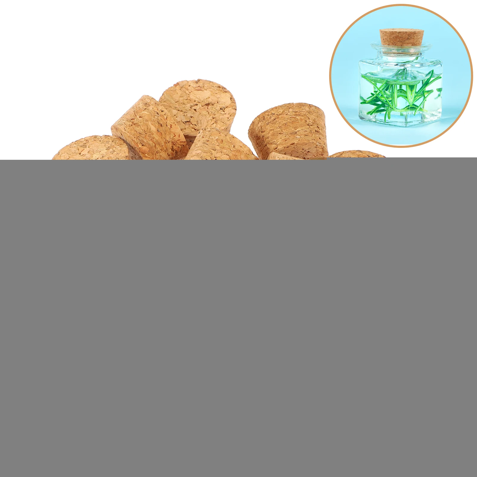 

20pcs Glass Bottle Cork Stoppers 33x28x20mm Airtight Bottle Sealing Covers Fits 29-31 5mm Mouth Kitchen Bar Accessories