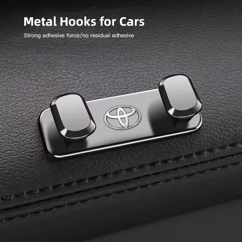 Zinc Alloy Storage Hooks Car Interior Organize Tools Accessories For Toyota Supra Aygo Prado RAV4 Hilux Yaris Corolla 4Runner