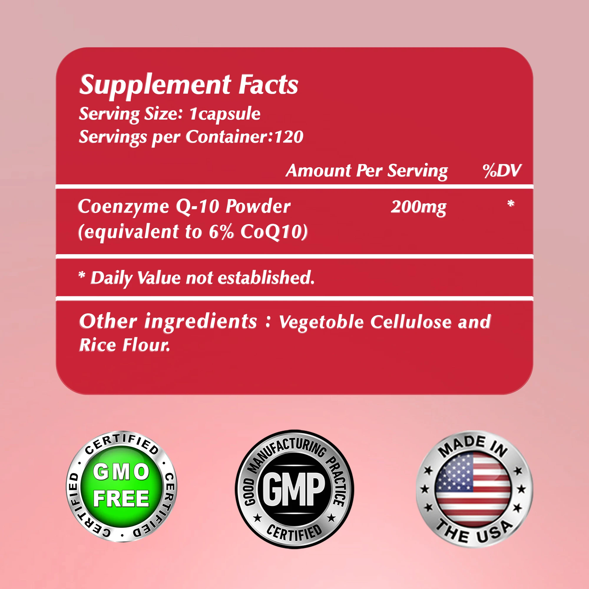 CoQ10 200mg - Balance Blood Pressure and Promote Blood Circulation, Supports Heart & Cardiovascular Health