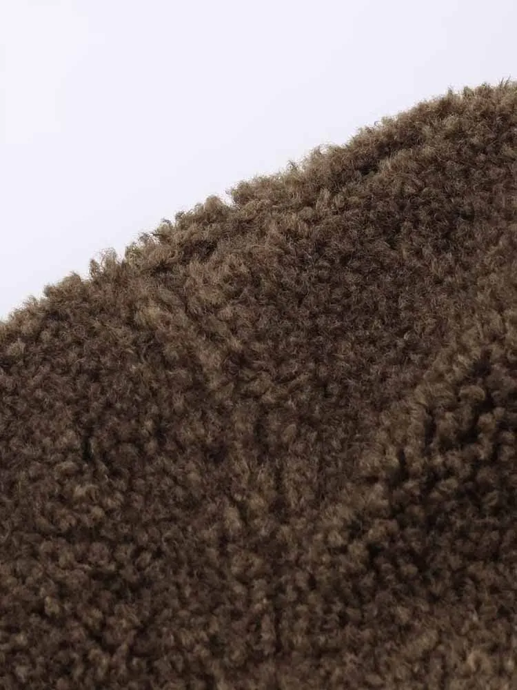 النمط الأوروبي والأمريكي الخريف موضة جديدة الملابس النسائية ركاب على الوجهين ارتداء سترة معطف متعددة الاستخدامات #4