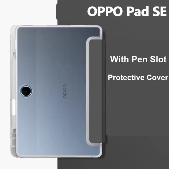 

Прозрачный мягкий чехол из ТПУ для OPPO Pad SE 11 2025 OPD2417 Pad2 Pad3 11,61 Air 2 Neo 11,4 Air 10,36 со слотом для ручки