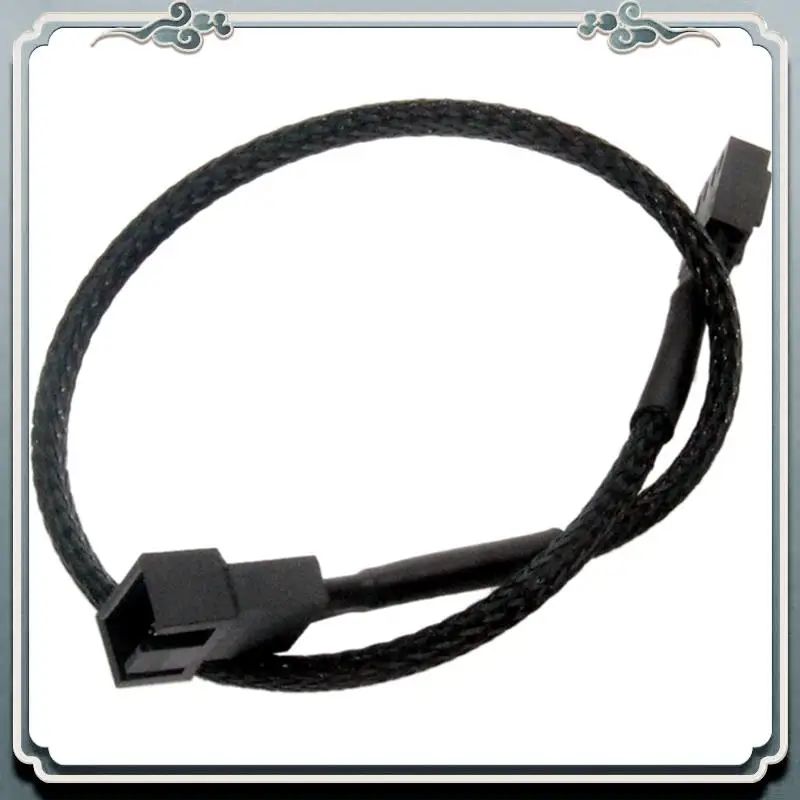 Premium 15X PWM Fan Extension Cable - 11.8 Inch PC Fan Extension Cable Compatible With ATX Case 3 Pin & 4 Pin Cooling Fans