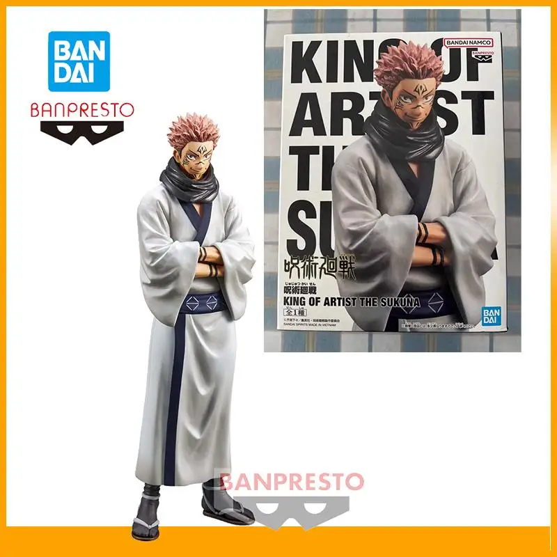 

Original Bandai Banpresto Jujutsukaisen King of Artist The Sukuna Anime Action Figures Model Realistic Figure Decoration 21Cm