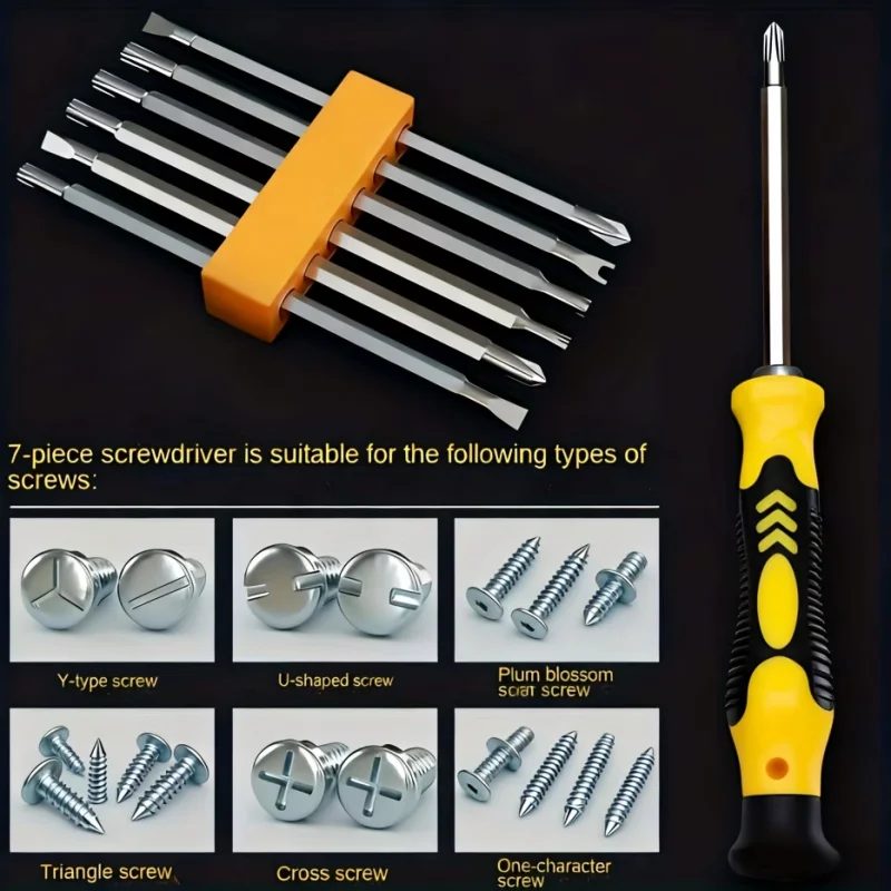 12 In 1 Screwdriver Set Bit Cross Flat Shaped Screwdriver Head Multifunctional Precision Handheld Maintenance Tool Wholesale