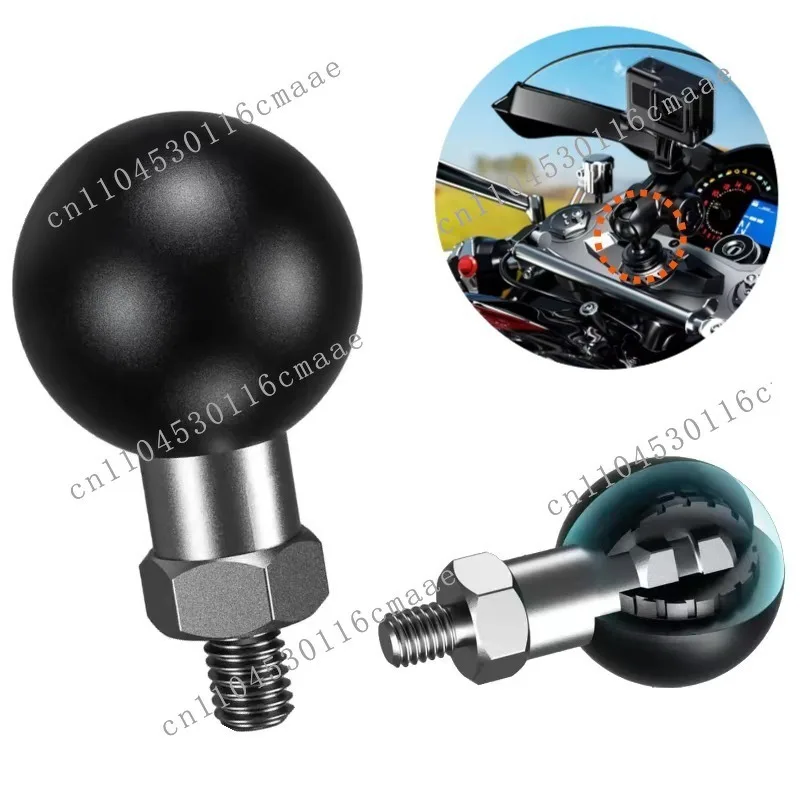 25Mm Ball Head Handlebar Bracket Base Multifunctional Motorcycle Mobile Phone  Fixed Rearview Mirror Ball Head Accessories