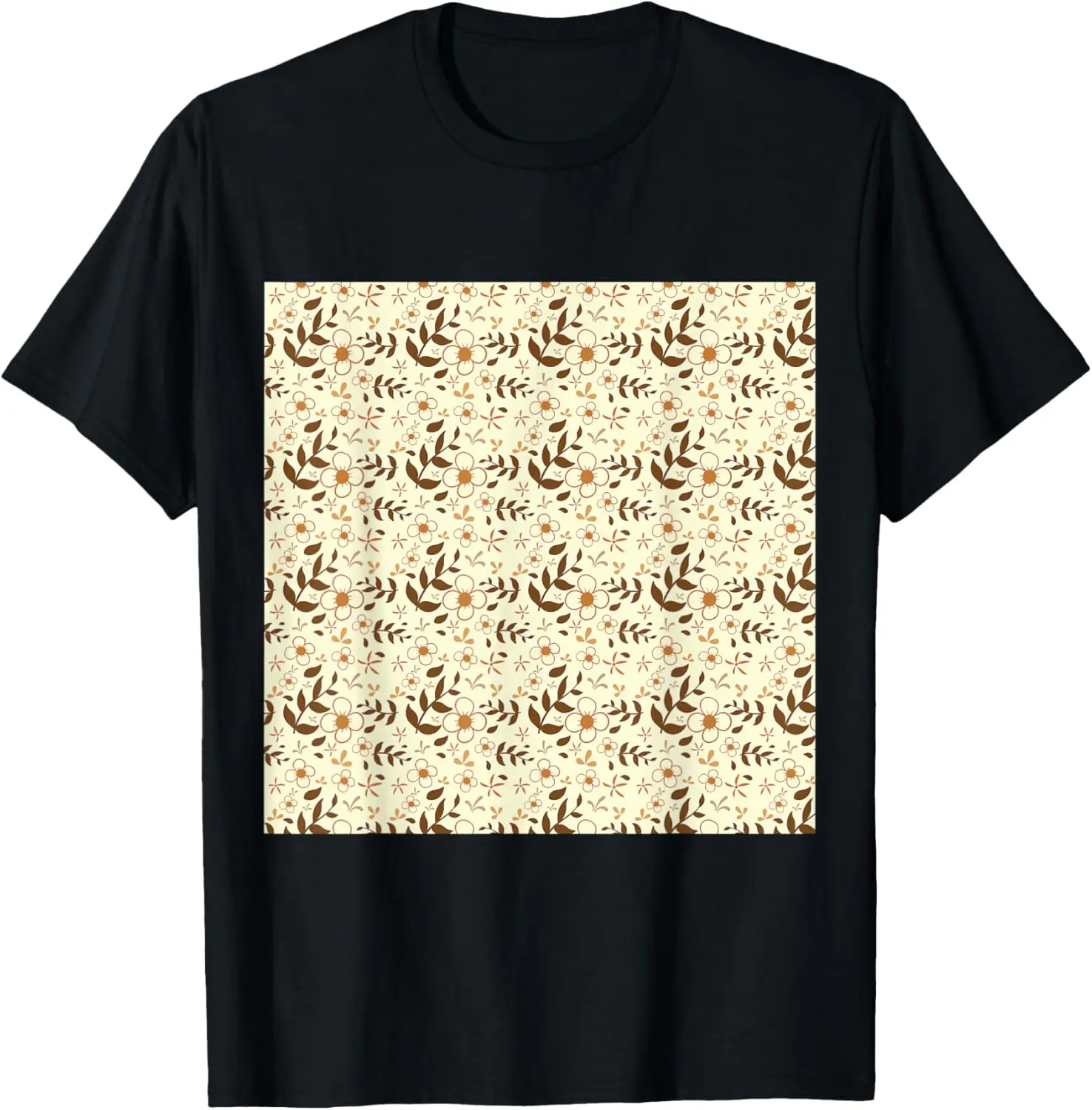 Plants Flowers Pattern T-Shirt