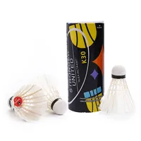 3Pcs Badminton Shuttlecock King Duck Feather Shuttlecocks White Training Ball Shuttlecock High Speed Badminton Balls
