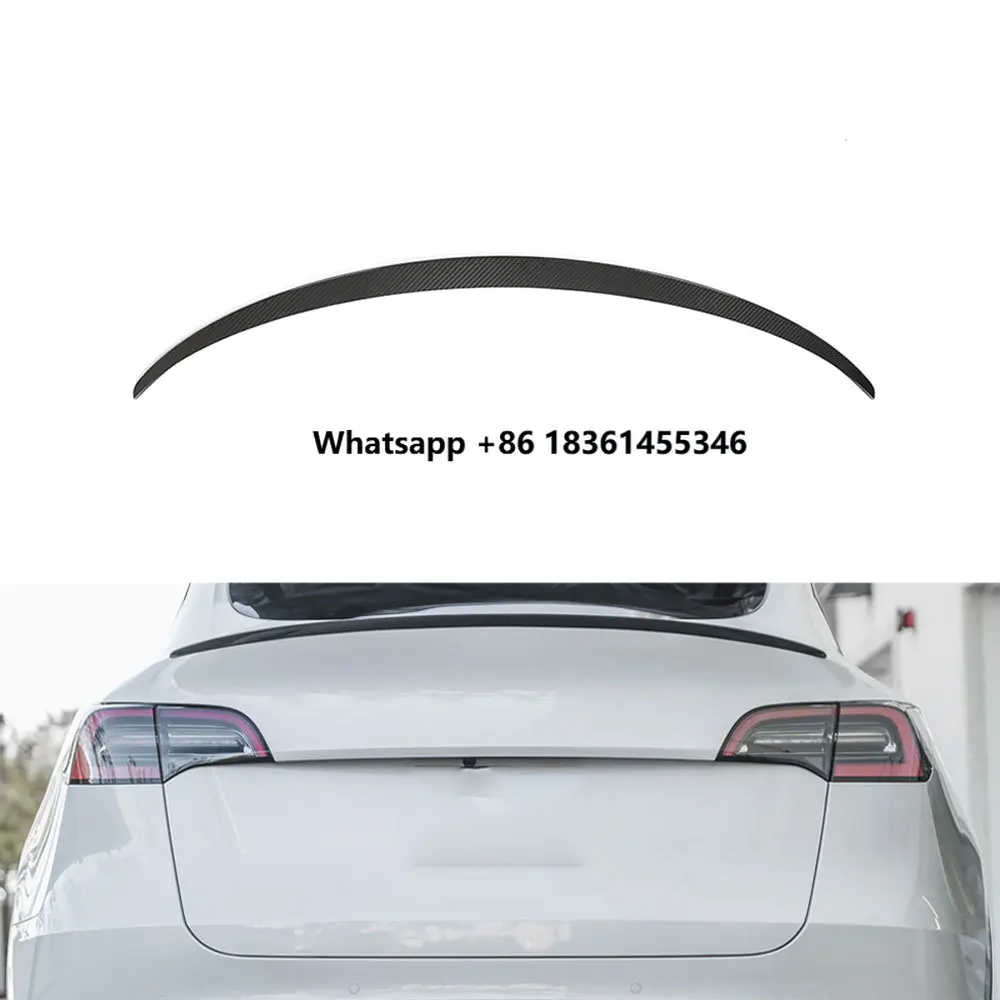 

for Model Y OEM Style Pre-preg Carbon Fiber Rear Auto Spoiler