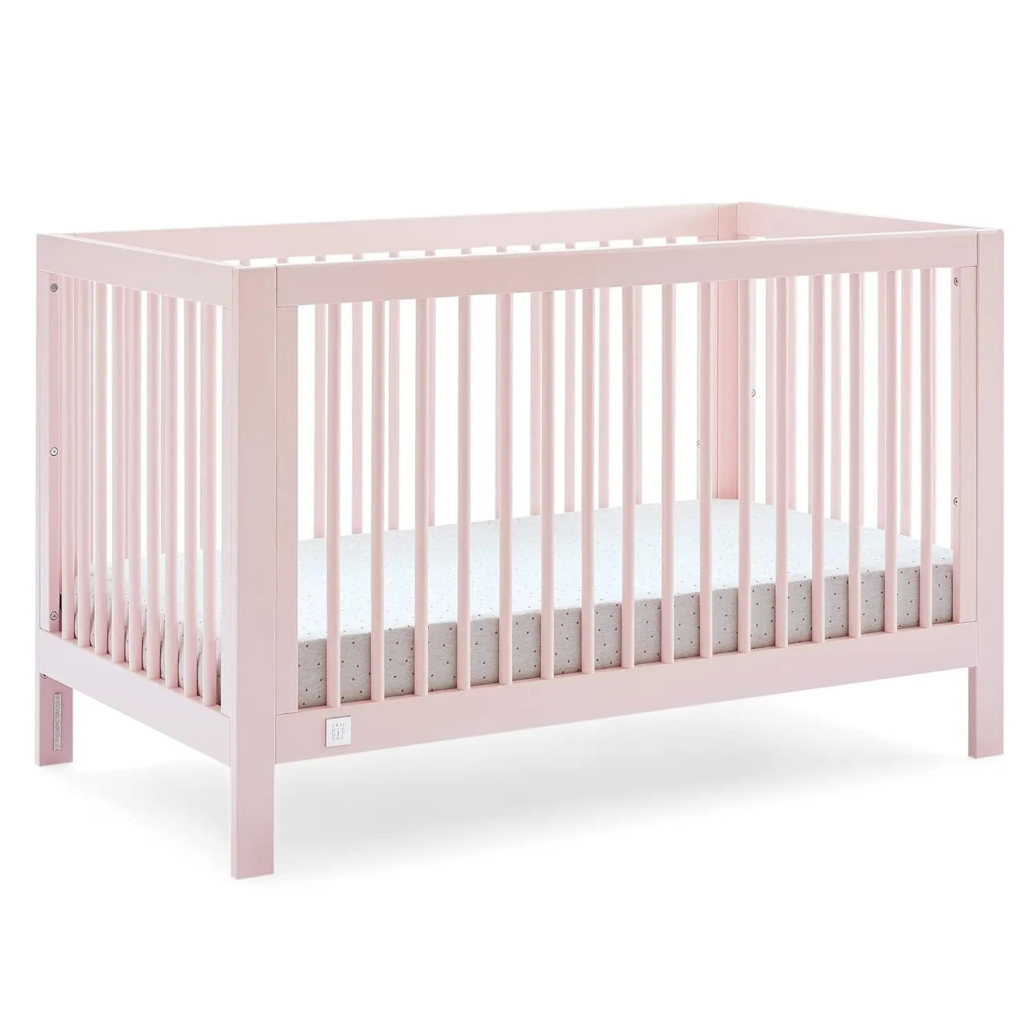 GAP babyGap Charlie 6-in-1 Convertible Crib - Greenguard Gold Certified, Bianca White