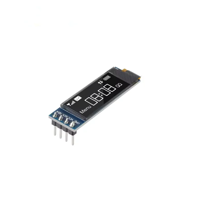 1-10pcs módulo de exibição OLED de 0,91 polegadas branco/azul OLED 128X32 LCD LED Display SSD1306 12832 0,91 IIC i2C Comunicar para ardunio