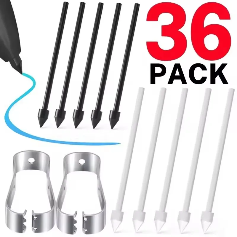 Stylus Pen Tips for Samsung S Pen Replacement S Pencil Spare Nib with Removal Tweezer for Samsung Galaxy Tab S10/S10 Ultra/S9/S8