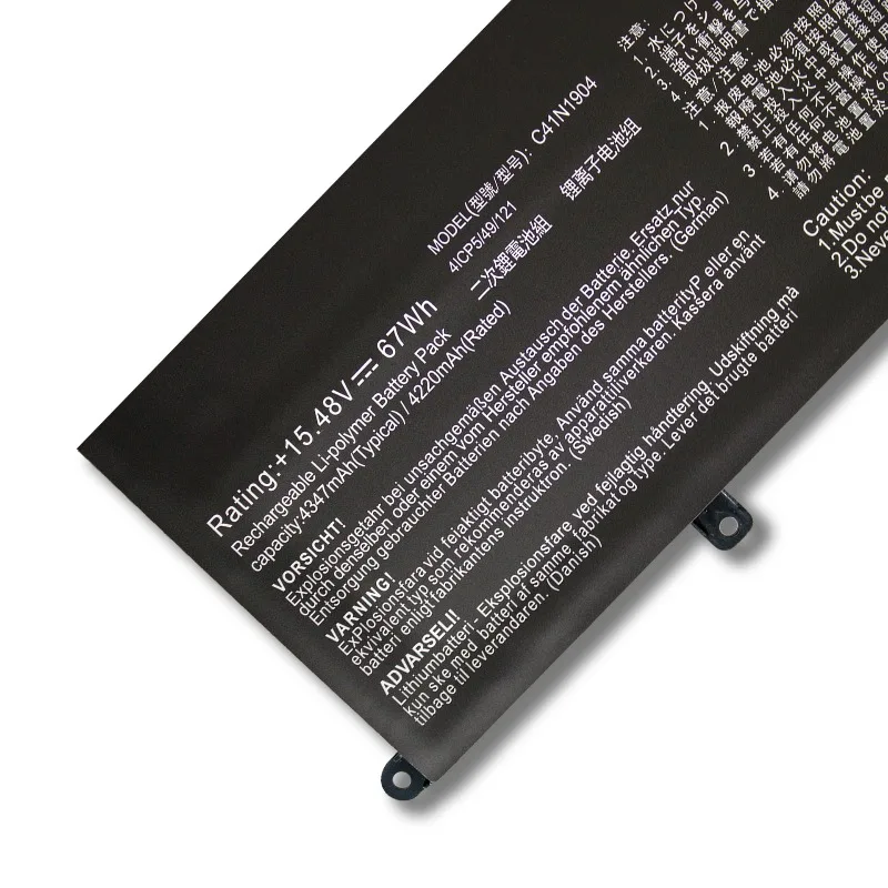 ل ASUS ZenBook 14 UX425UA UM425IA UX425EA UX425JA BX325JA UX325EA UX325JA UX363EA 15.48v 67Wh C41N1904 بطارية كمبيوتر محمول جديدة