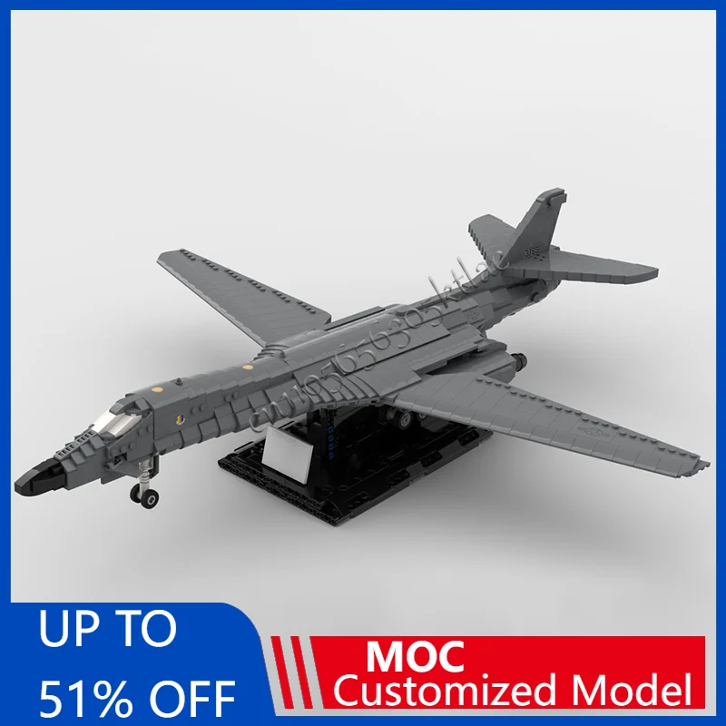 

1544PCS MOC Flying War Series Spitfire B-1B Lancer Fighter Plane Model Build DIY Assembled Educational Children Toys Xmas Gifts