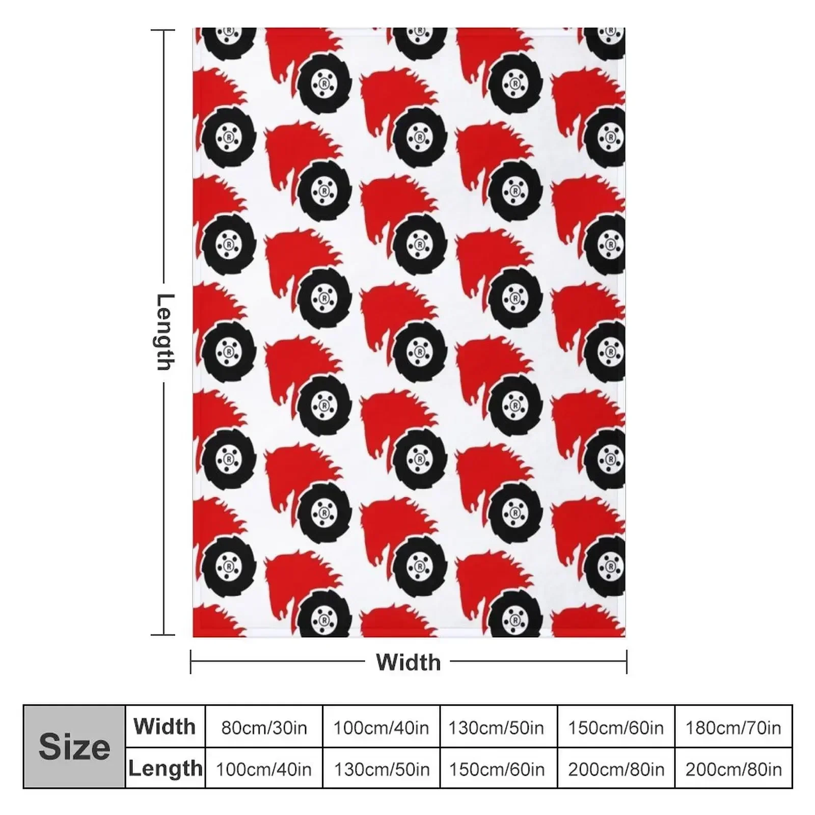 Wheel Horse Throw Blanket