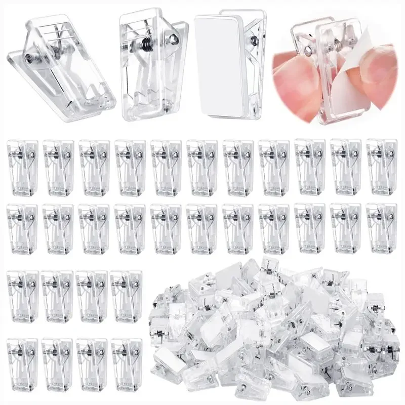 yesABDR-Self Adhesive Clips, 100PCS Plastic Tapestry Wall Hanging Clips For Office, Home, School Organization