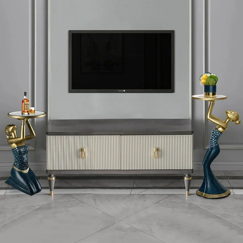 Living Room Floor Decoration Porch Sofa TV Cabinet Modern Light Luxury Creative Art Home Decoration