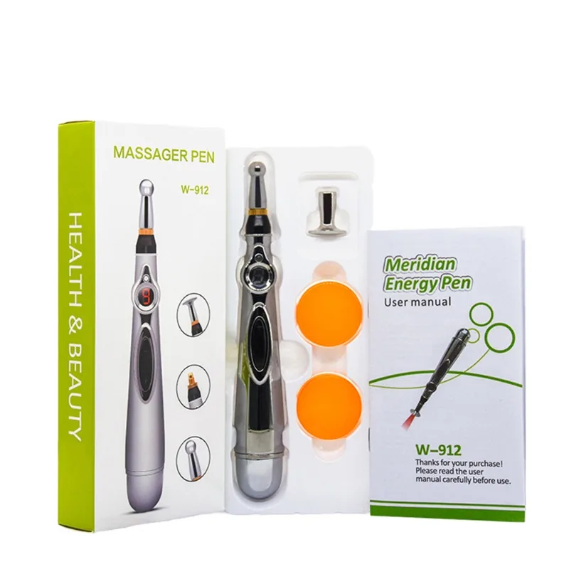 

High Quality Electrical Acupuncture Pen with Manual-Wired Control Built-In Battery for Meridian Energy Body Massage