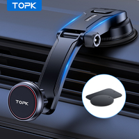 TOPK Magnetic Car Phone Holder for Dashboard, Upgraded Ultra Strong N52 Magnet Adjustable Car Phone Mount for All Phones