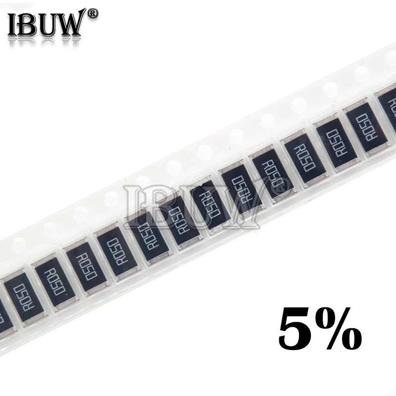 50PCS 2512 SMD chip fixed  5% 1W 0.1R 0.01R 0.05R 0.001R 0.33R 1R 0R 10R 100R 2W 0.001 0.01 0.1 0.33 0.05 1 0 10 100 ohm