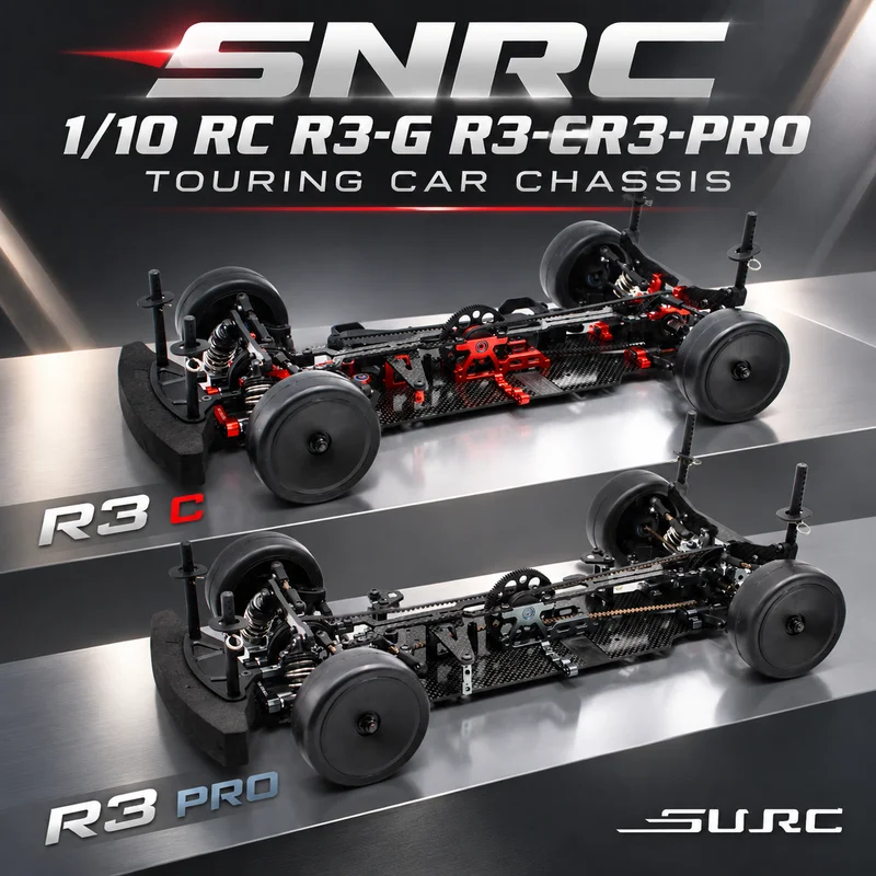 New 1/10 SNRC R3-G R3-CR3-PRO Remote Control Electric Racing Flat Running RV Frame Chassis Mid Motor 4WD RC Professional Modell