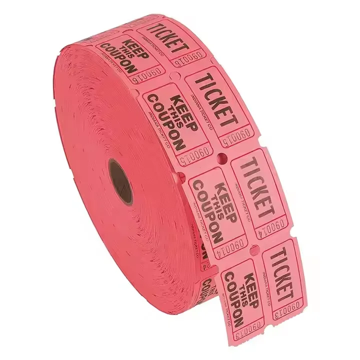 2000 Stück bedruckte bunte Event-Tickets, leere Tombola-Tickets, doppelte Rolle für fairische Karnevalsspiele, Schulaktivitäten ﻿ – Detail 8