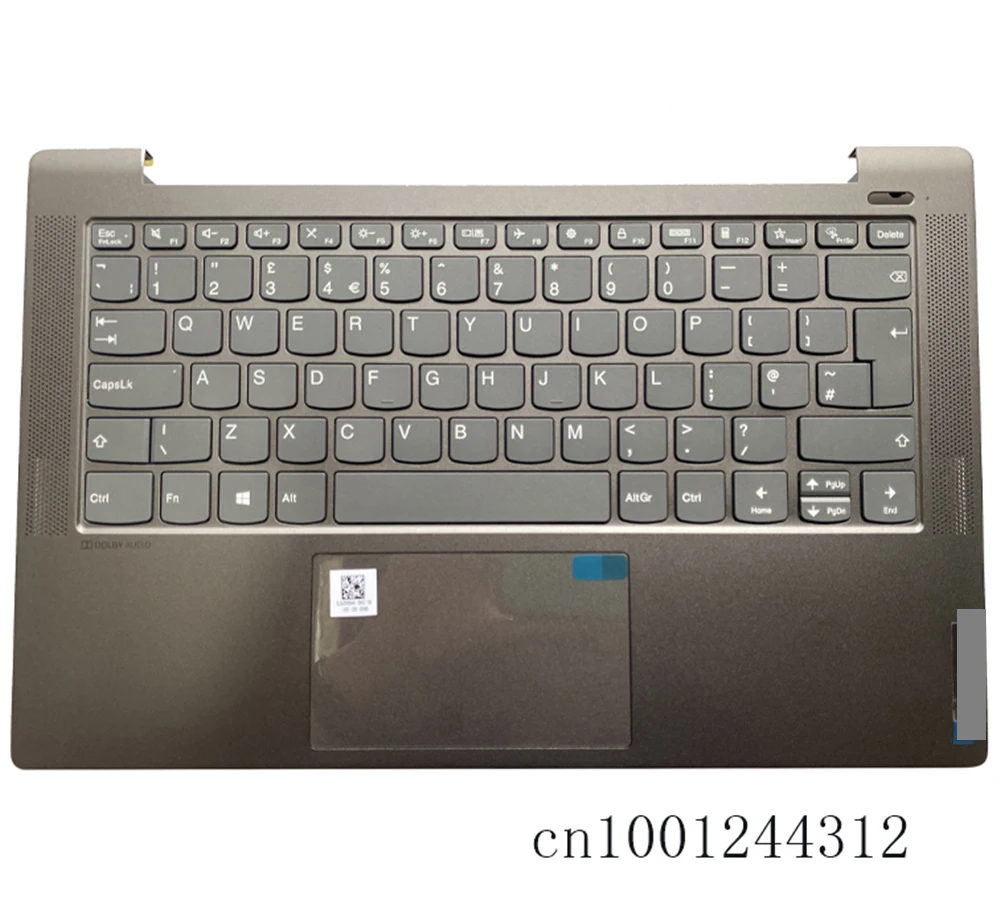 

5CB1A14105 New For ideapad 5-14ARE05 5-14ITL05 5-14IIL05 Palmrest Keyboard Bezel UK Touchpad NO-Backlit No power button