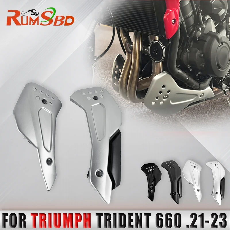 

Motorcycle Aluminum Engine Guards Belly Pan Protection Plates Lower Spoiler For Trident 660 Tiger Sport 660 2021 2022 2023