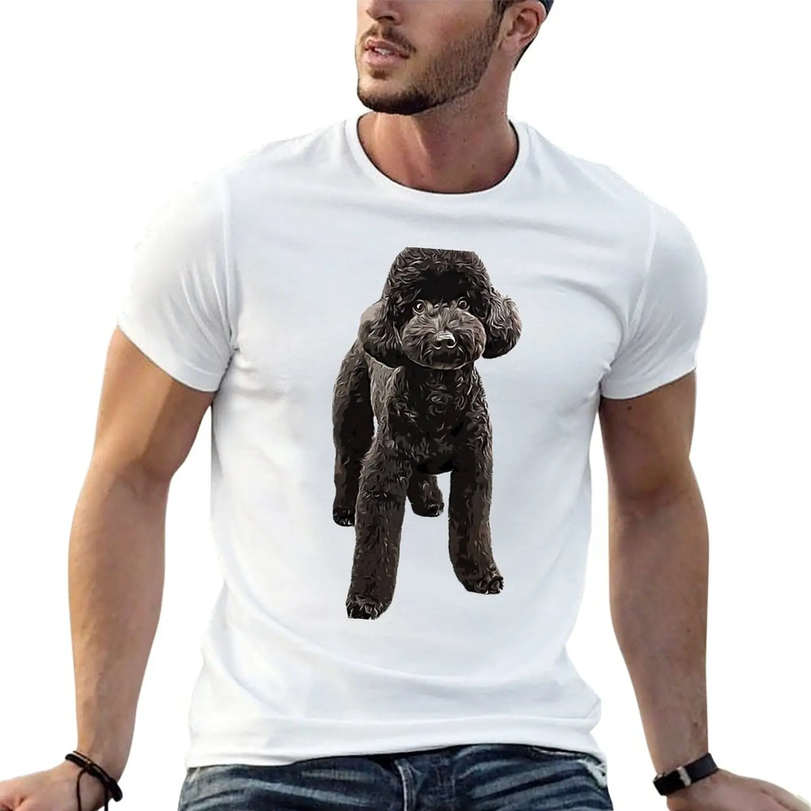 Camiseta con estampado de perro Toy Poodle Gorgeous Mini, camiseta gráfica para hombre, camiseta de anime, camiseta para hombre