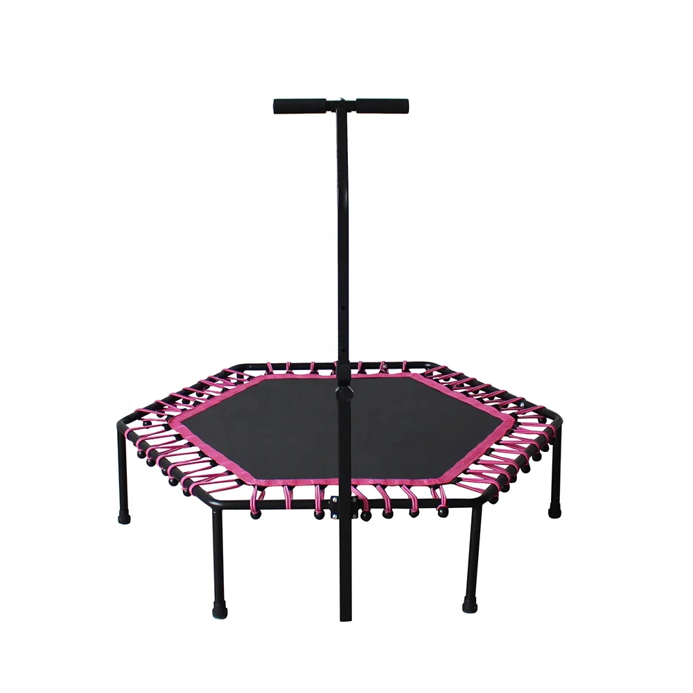 

Mini Trampoline Indoor for Adults Foldable Fitness Trampoline Exercise with Handle