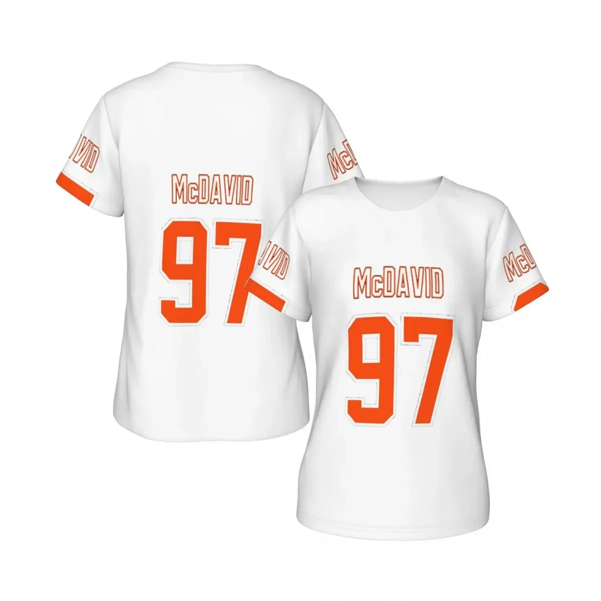 Connor McDavid For Edmonton Oilers Fans T-Shirt for Women Crew Neck Streetwear T Shirts Women's Tees Short Summer Clothes Tops