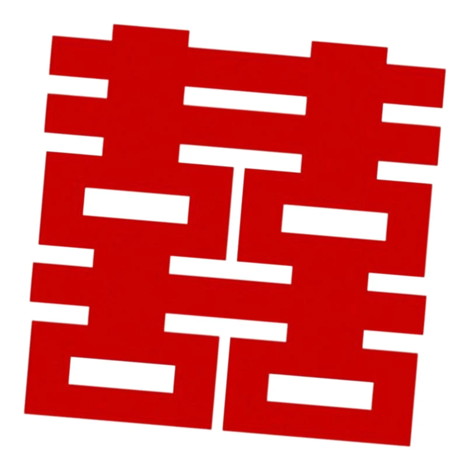 Double Happiness Sticker PHTO LATRRE of THE TRADITIONAL CHINA WEDDING