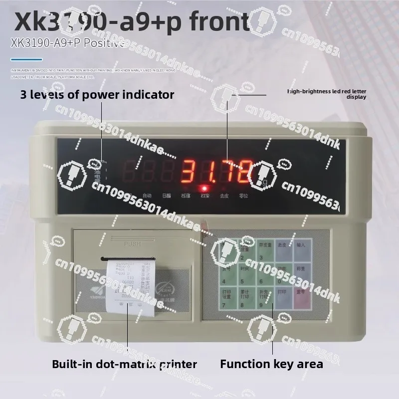 XK3190-A9 + P Weighing Instrument  Display Weighing Scale Display Weighing Scale 100 Tons