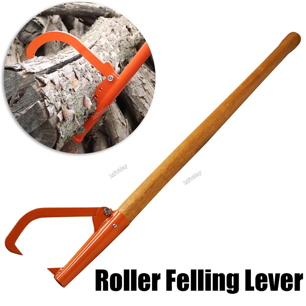 

Steel Roller Felling Lever Lifter Log Peavy Home Transport Cant Hook Rustproof Heavy Duty Backyard Roller Tool (No Wood Handle)