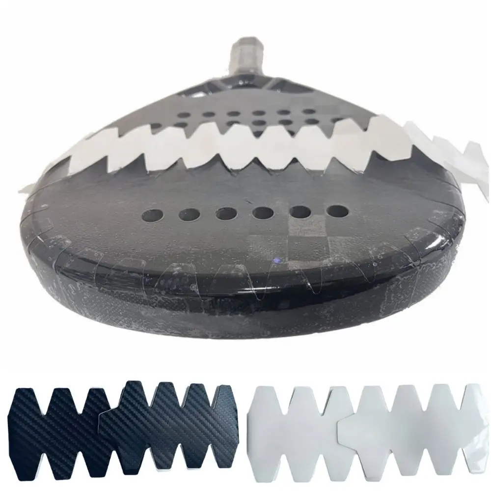 PU Beach Rackets Head Sticker Reduce Impact and Friction Black Transparent Rackets Frame Protection Tape Anti-collision