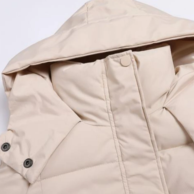 2023 New Women Down Cotton Coat Winter Jacket Female Medium Style Parkas  Thick and Loose Outwear Zipper Hooded Overcoat