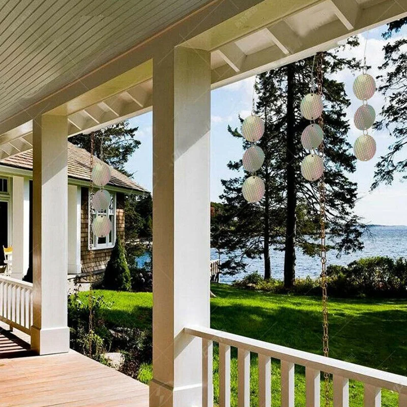 High-end 24PCS/Set Bird Repellent Discs Reflective Hanging Device to Keep Birds Away Like Woodpeckers for Pigeons Woodpeckers