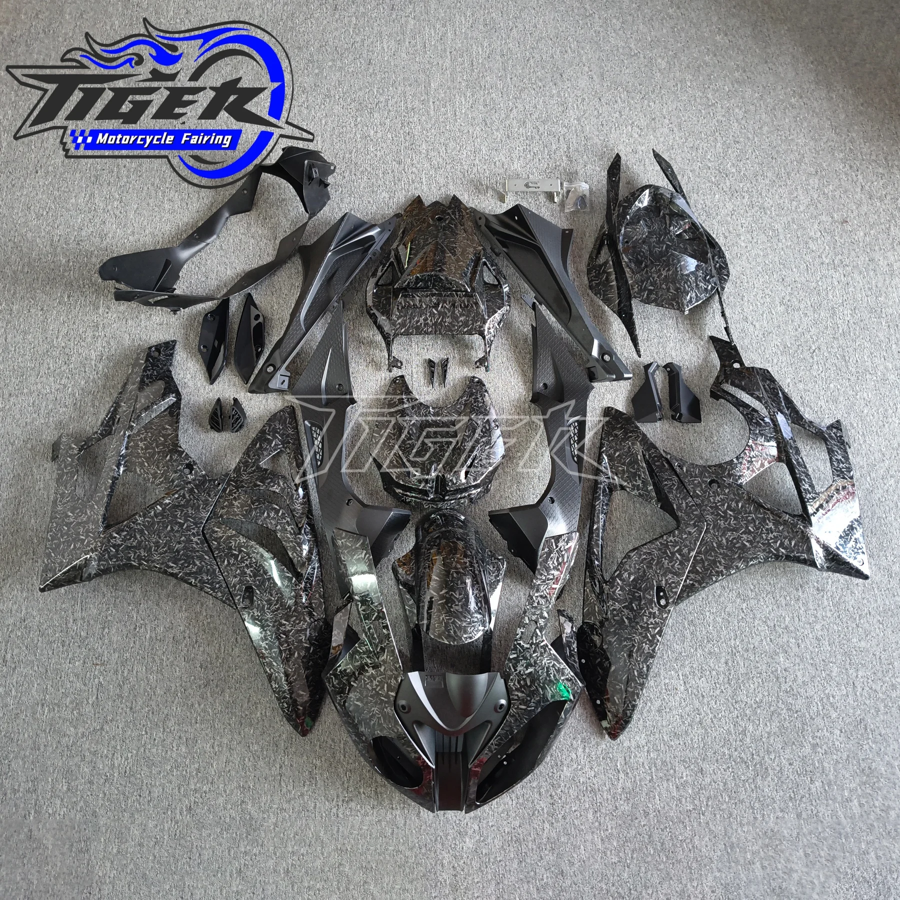 For BMW S1000RR 2009-2014 Carbon Fiber Paint Body & Frame Covers Full Fairing Kits Motorcycle Accessories Modified Parts
