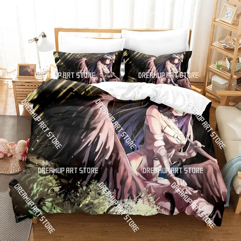 3D Printed Overlord Anime Bedding Set for Boys Girls Duvet Cover Pillowcase Included Twin Queen King Full Single Double Sizes