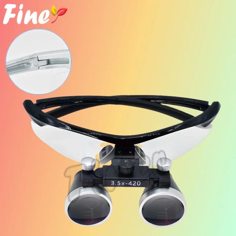 

Стоматологические хирургические лупы Finer 2,5X 3,5X, стоматологические лупы 320-420 мм, стоматологические увеличительные стекла, лабораторные стоматологические хирургические инструменты