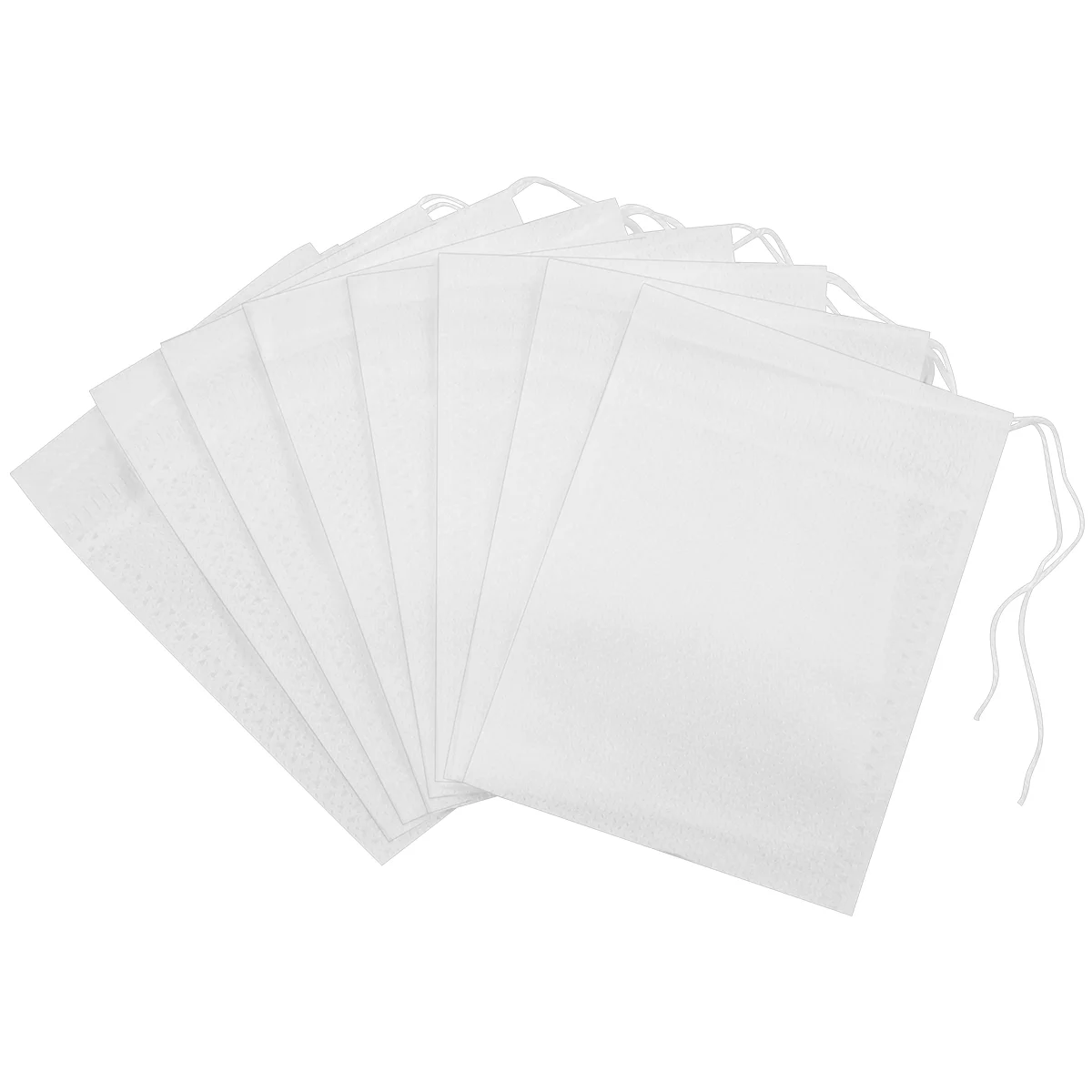 

OUNONA 100 Pcs Drawstring Filter Empty Bag Non-Woven Tea Bags for Loose Leaf Tea Powder drawstring tea filter bags