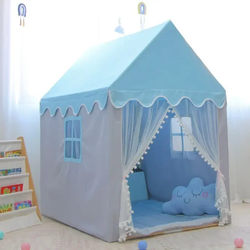 Children\'s Tent Indoor Girls Games 1.35M Portable Camping Toys Castle Dollhouse Boys Baby Little House Princess House Room Decor